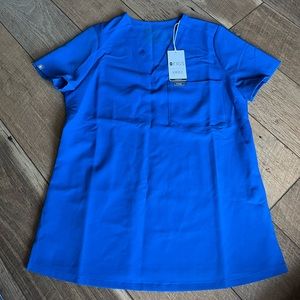 Figs Royal Blue Catarina Scrub Top XS